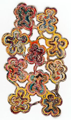 amorphe blüten | 2008 | 140 x 124 cm | Collage aus Versandhauskatalogen