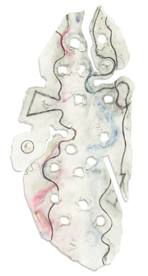 mäander | 2003 | 21 x 10 cm | Blei- und Buntstift auf Papier