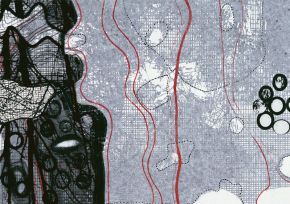 waldgang / gedankengang | 2002 | 20 x 27,5 cm | Mischtechnik