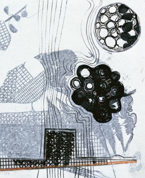 weiterschwingen | 2002 | 22 x 18 cm | Mischtechnik