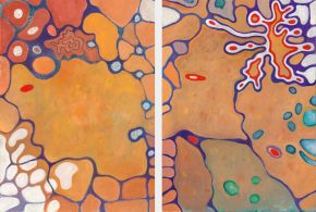 ohne titel | 2010 | je 70 x 50 cm | Diptychon | Öl auf Leinwand