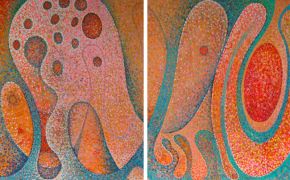 connected | 2013 | 100 x 160 cm | Diptychon | Acryl auf Leinwand