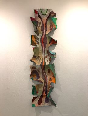 aufsteigen | 2017 | 180 x 40 cm | Mischtechnik