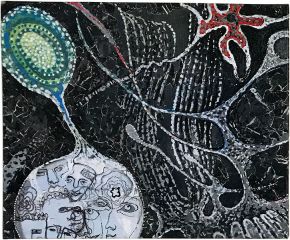 Nachtmärchen | 2017 | Mischtechnik auf Pappe