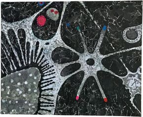 Nachtmärchen | 2017 | Mischtechnik auf Pappe